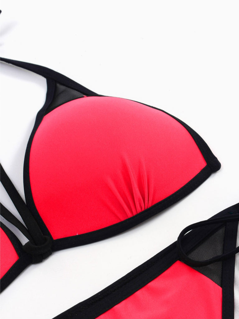 Ladies Sleeveless Two Piece Bikinis