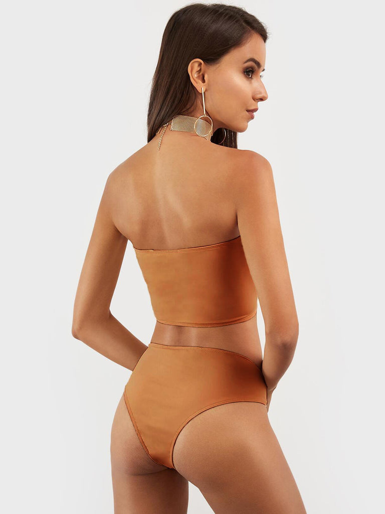 Ladies Sleeveless Two Piece Bikini