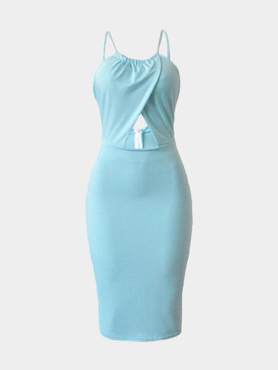 Womens Blue Bodycon Dresses