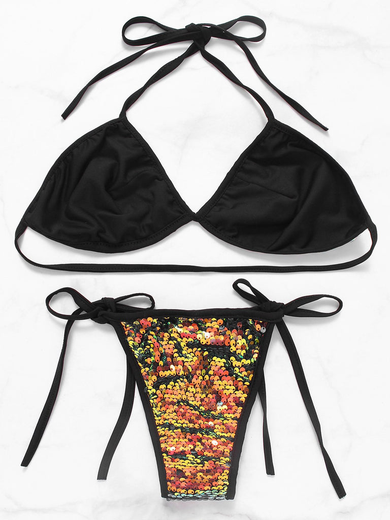Womens Black Bikinis