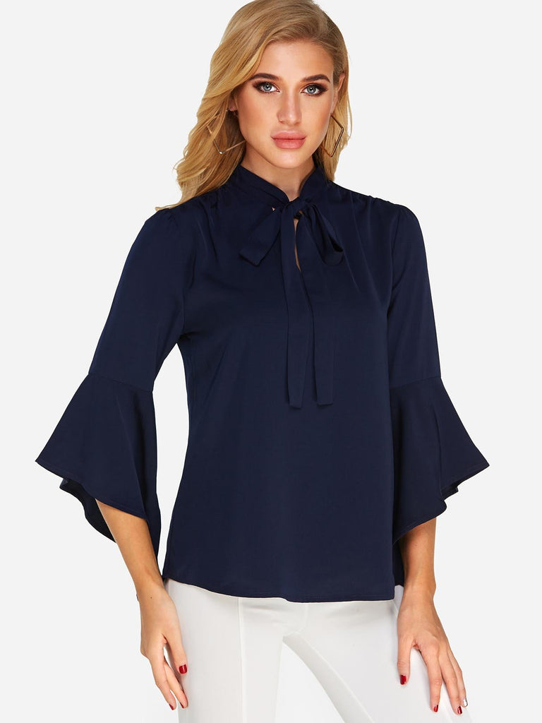 Ladies Navy Blouses