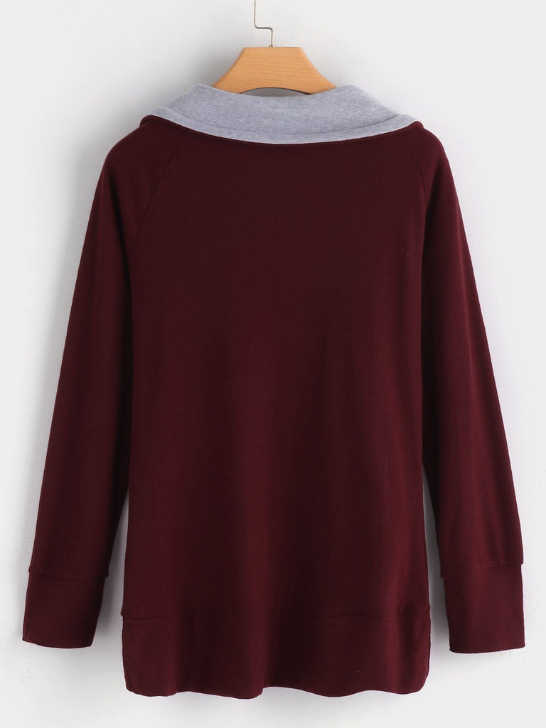 Womens Burgundy T-Shirts