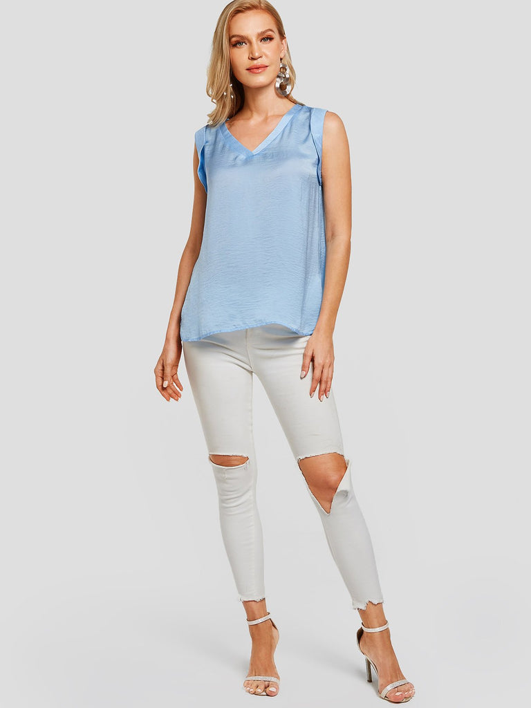 Womens Blue Camis