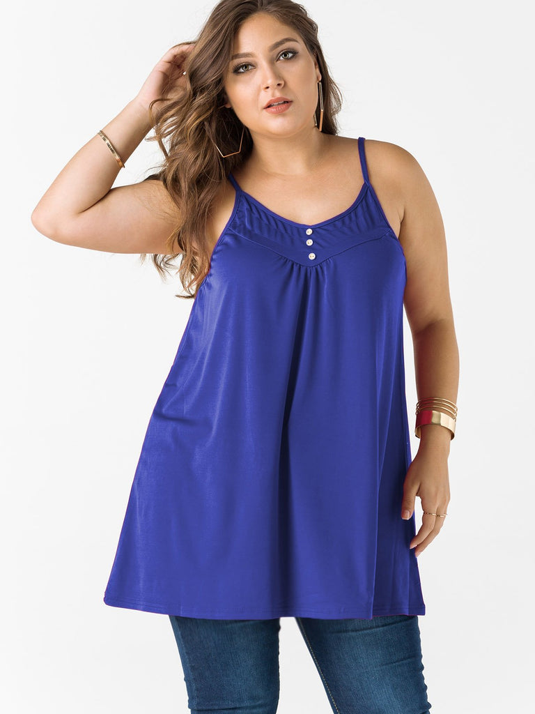 Ladies Blue Plus Size Tops