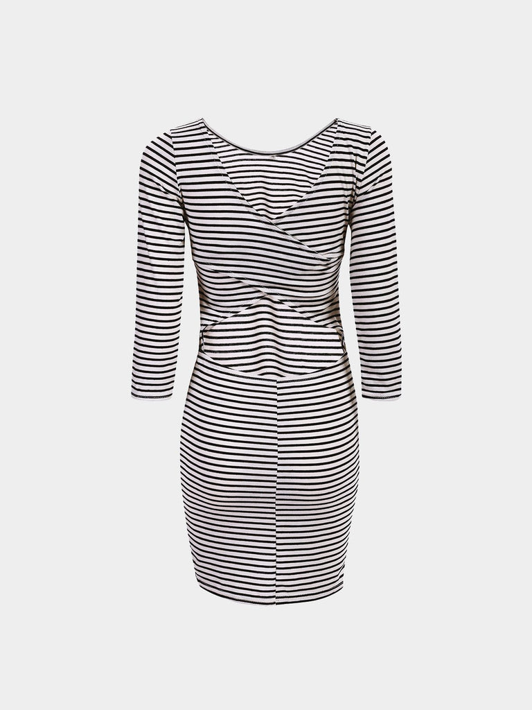 Womens Striped Mini Dresses