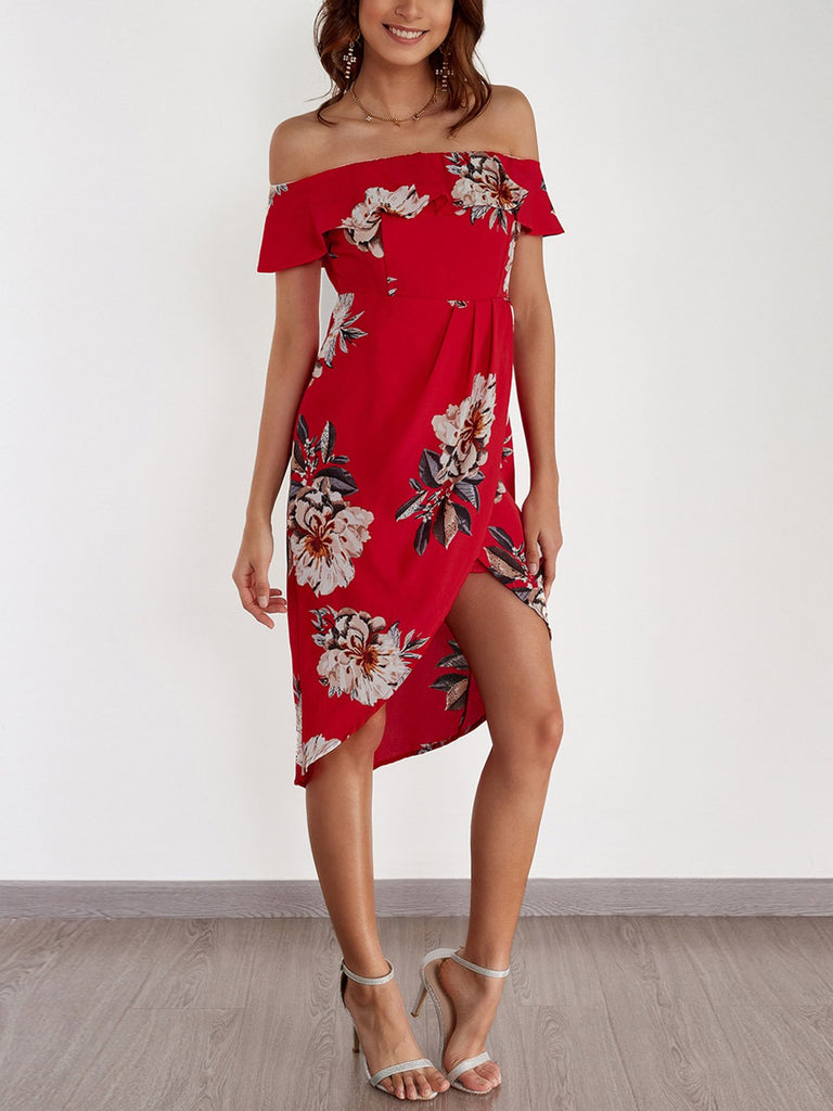 Ladies Floral Floral Dresses