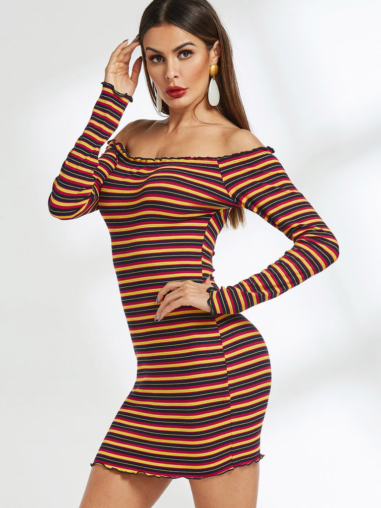 Ladies Multi Off The Shoulder Dresses