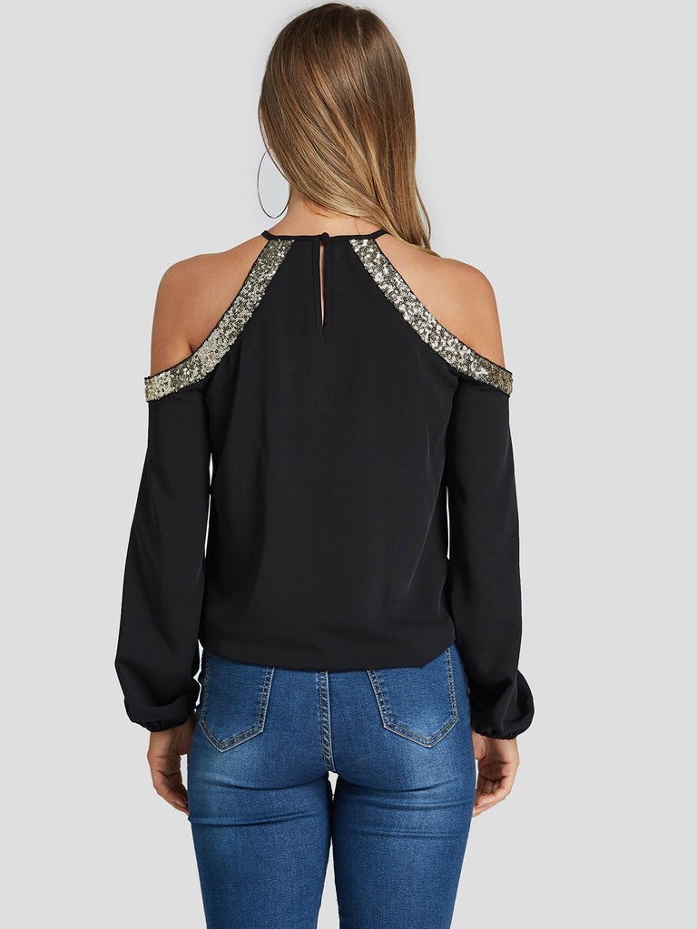 Womens Black Blouses
