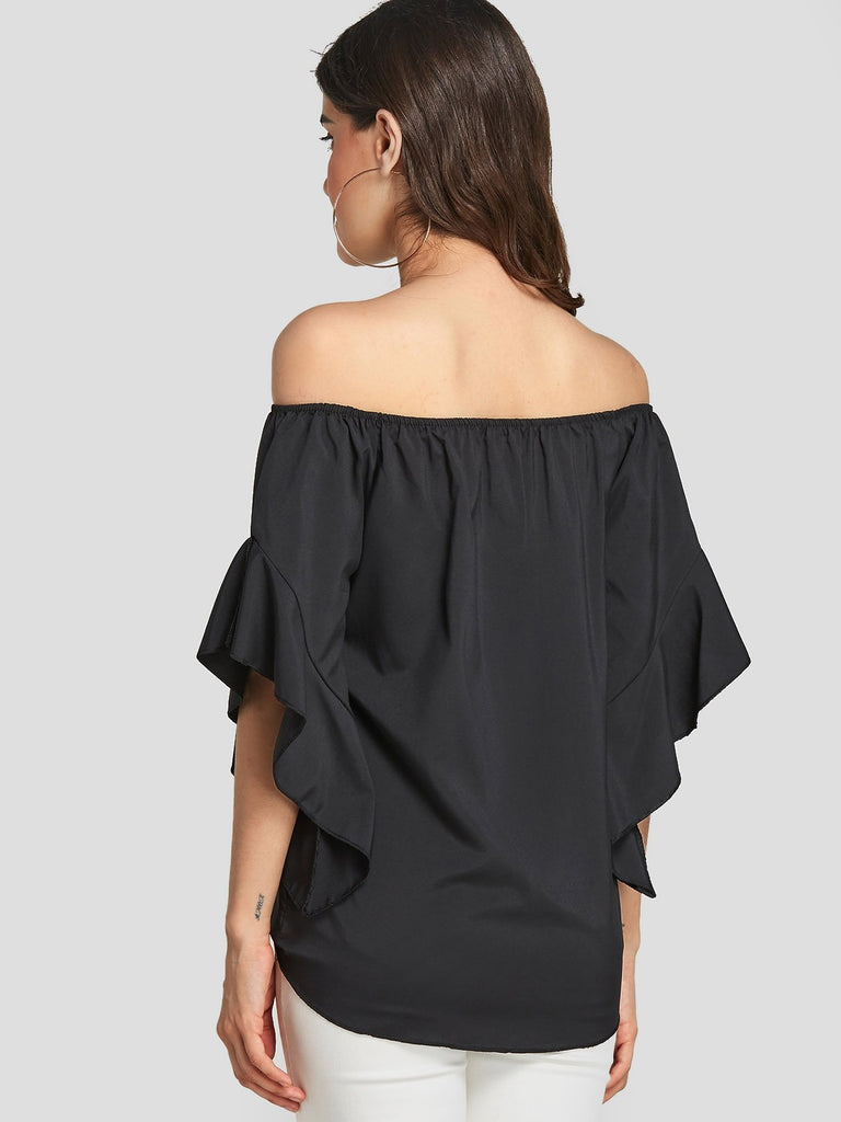 Ladies Short Sleeve Blouses