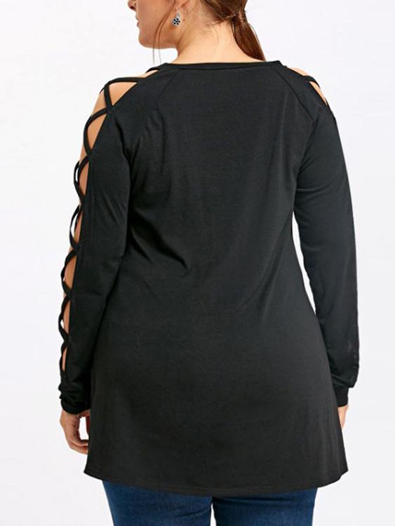 Womens Black Plus Size Tops