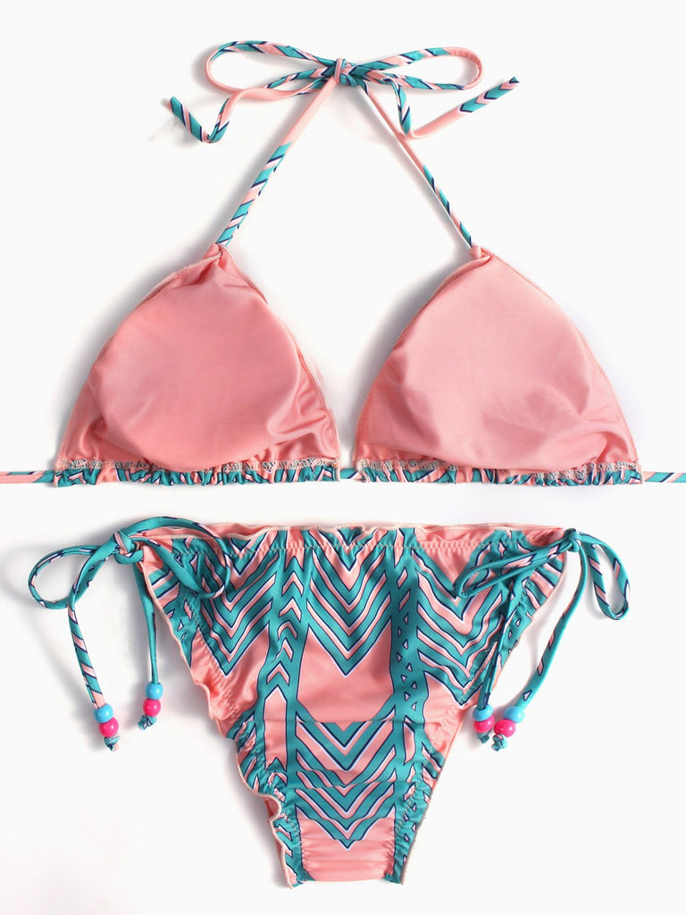 Womens Orange Bikinis