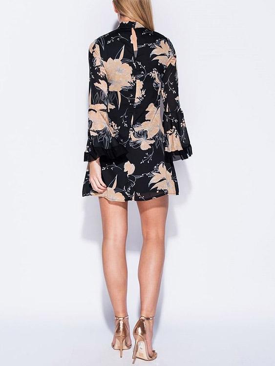 Ladies Long Sleeve Mini Dress