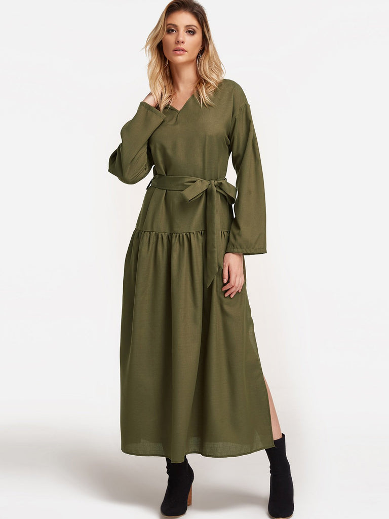 Ladies Long Sleeve Maxi Dress