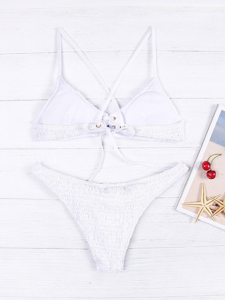 Black And White Bikini Set