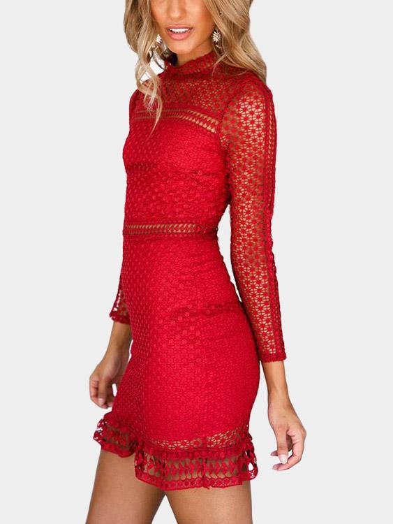 Ladies Red Mini Dresses