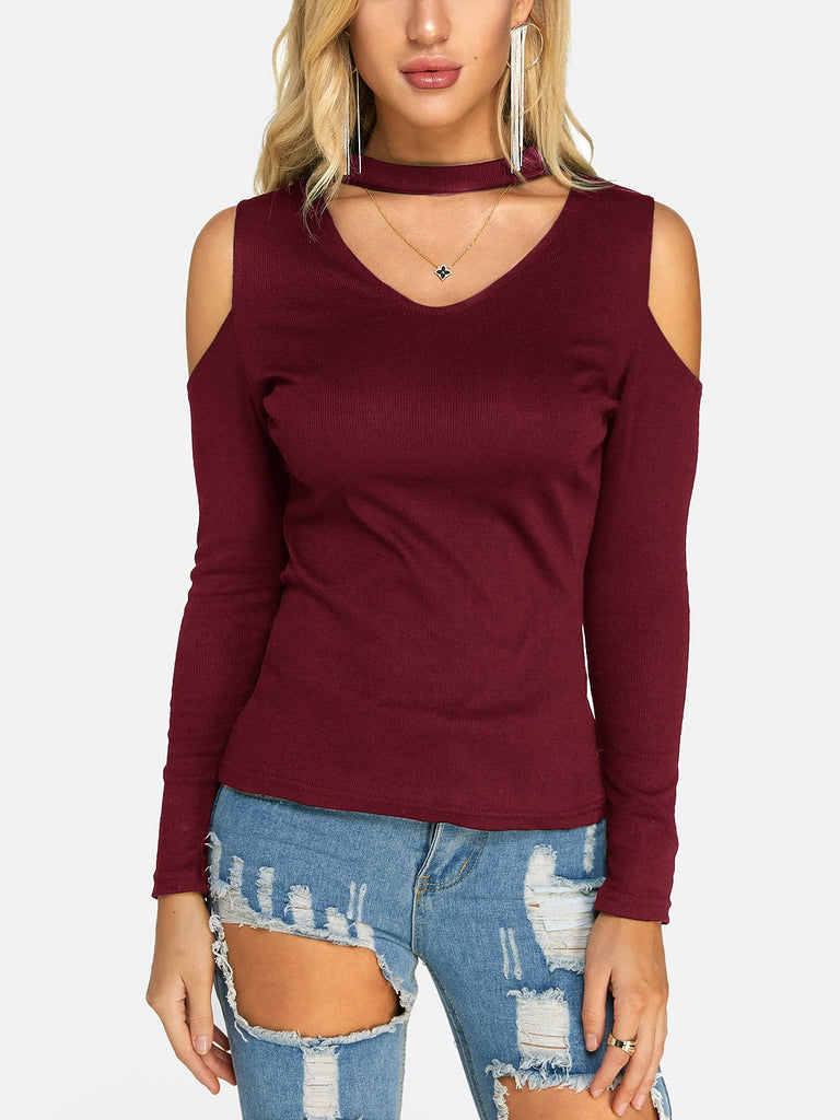 Womens Burgundy T-Shirts