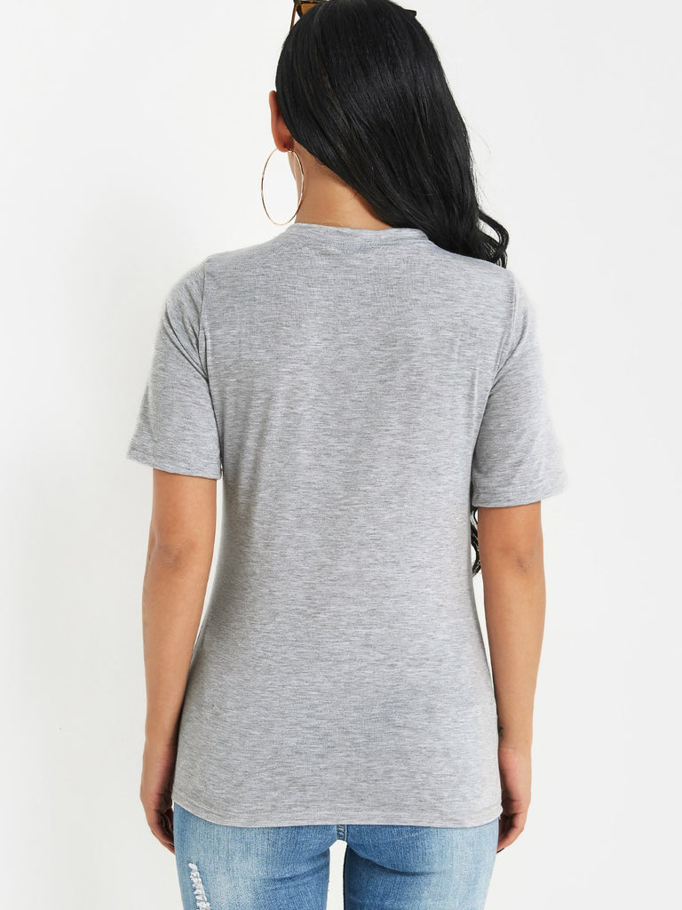 Womens Grey T-Shirts