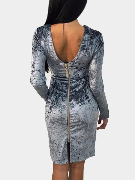 Womens Grey Midi Dresses