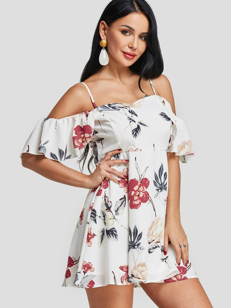 Ladies Floral Mini Dresses