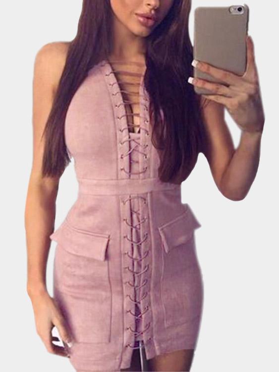 Womens Pink Mini Dresses