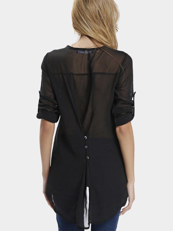 Womens Black Blouses