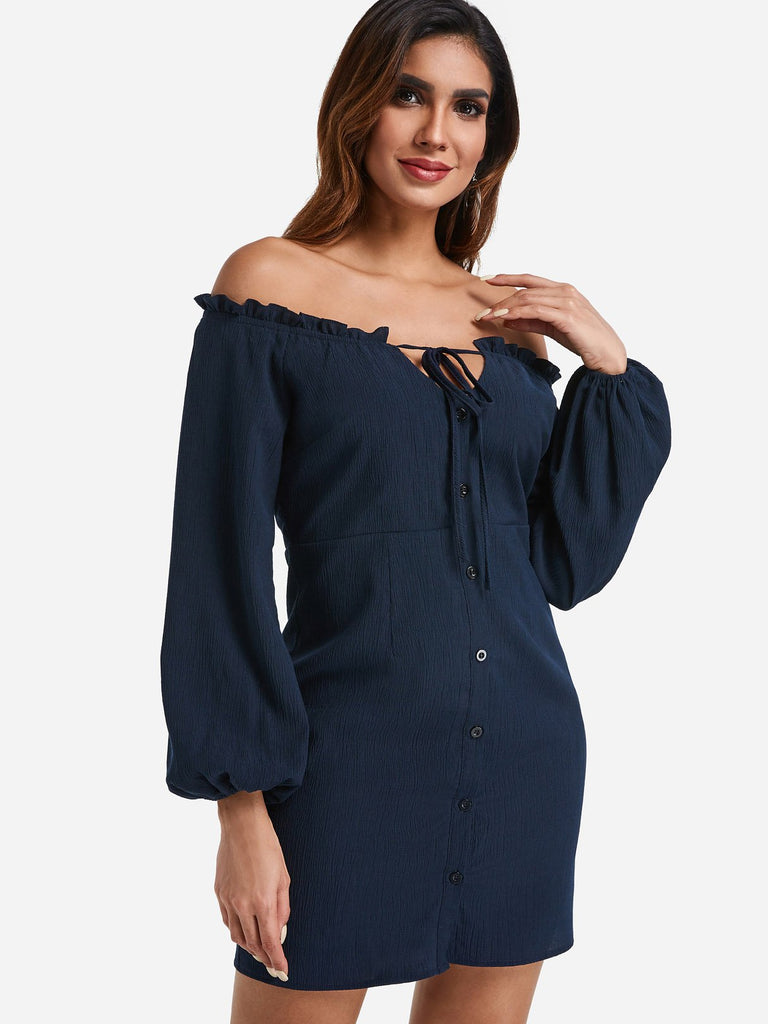 Ladies Navy Mini Dresses