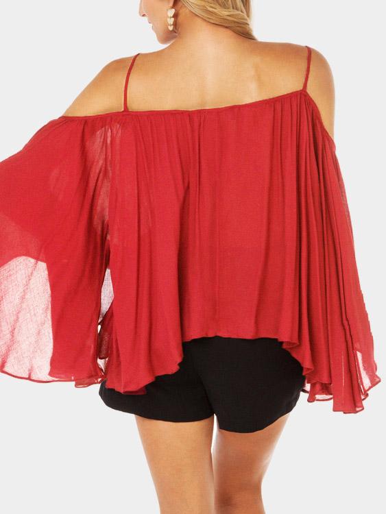 Womens Red Blouses