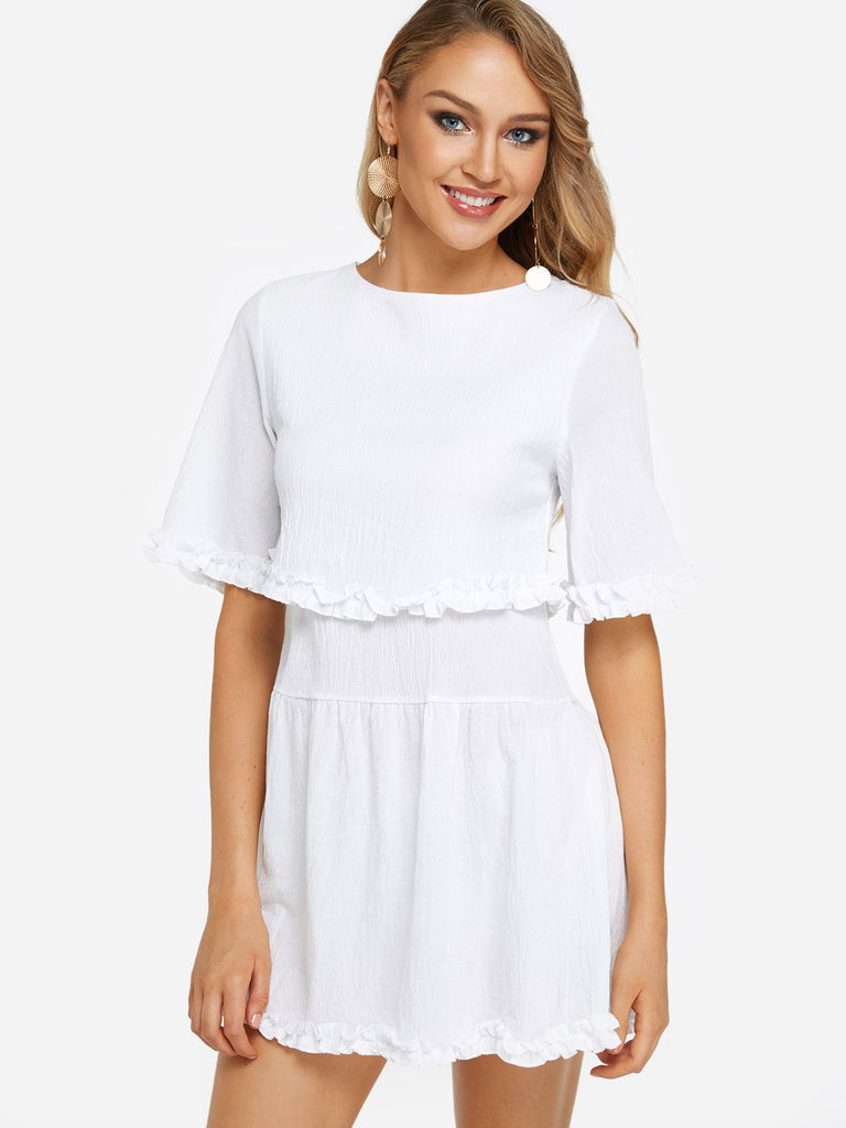 Ladies Half Sleeve Casual Dresses