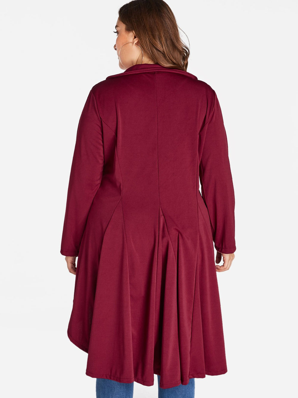 Womens Burgundy Plus Size Coats & Jackets