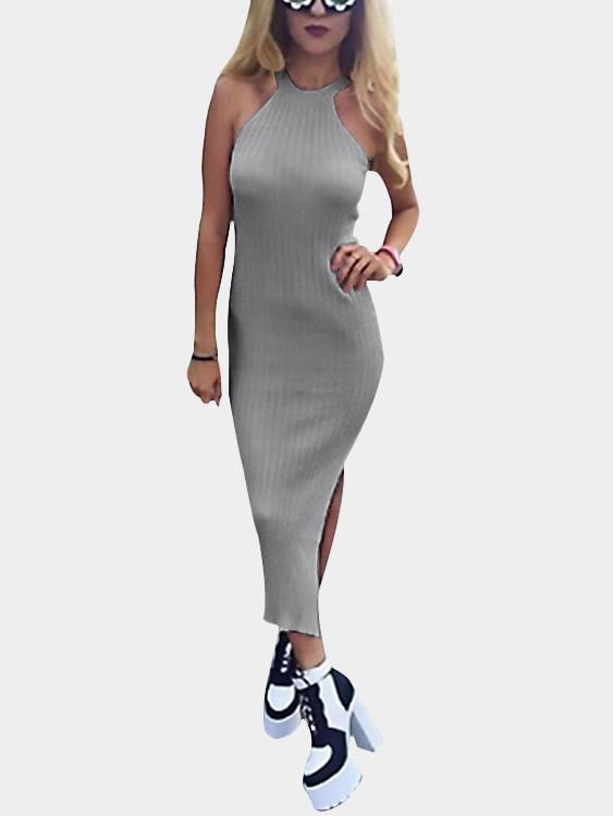 Womens Grey Bodycon Dresses