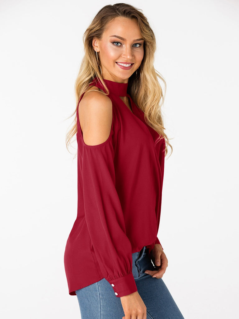Ladies Navy Blouses