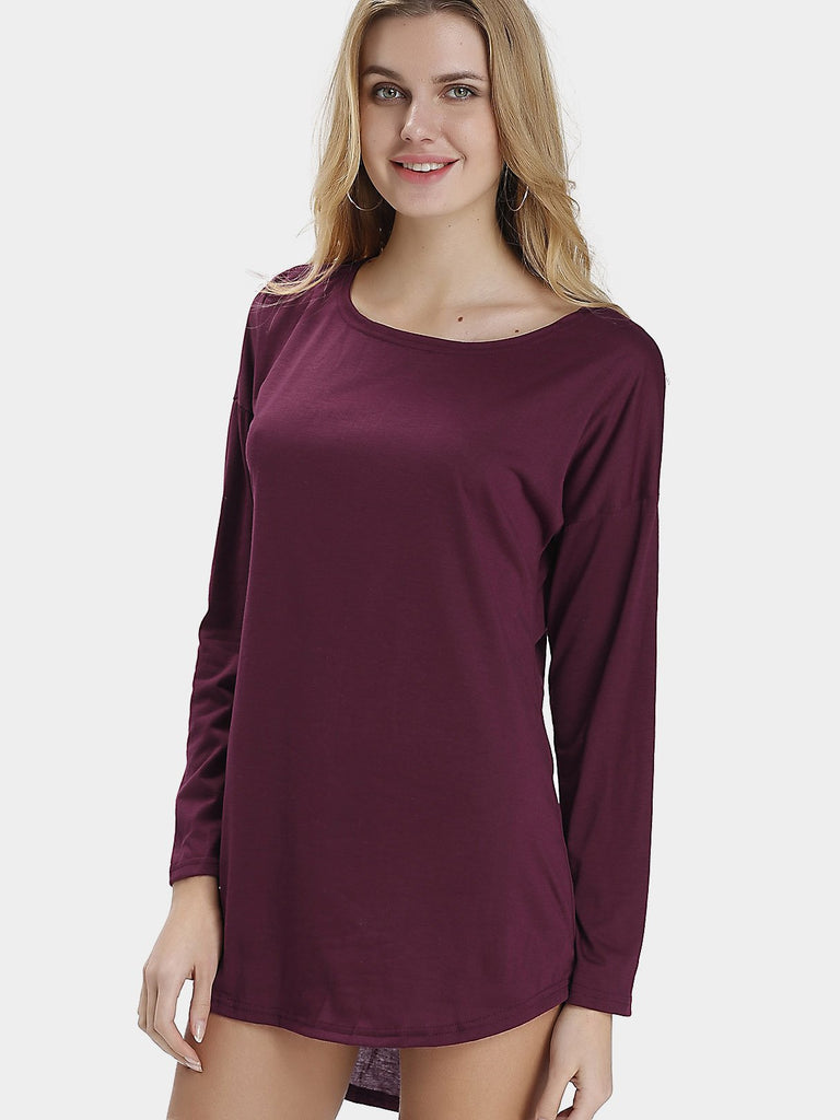 Womens Burgundy Mini Dresses