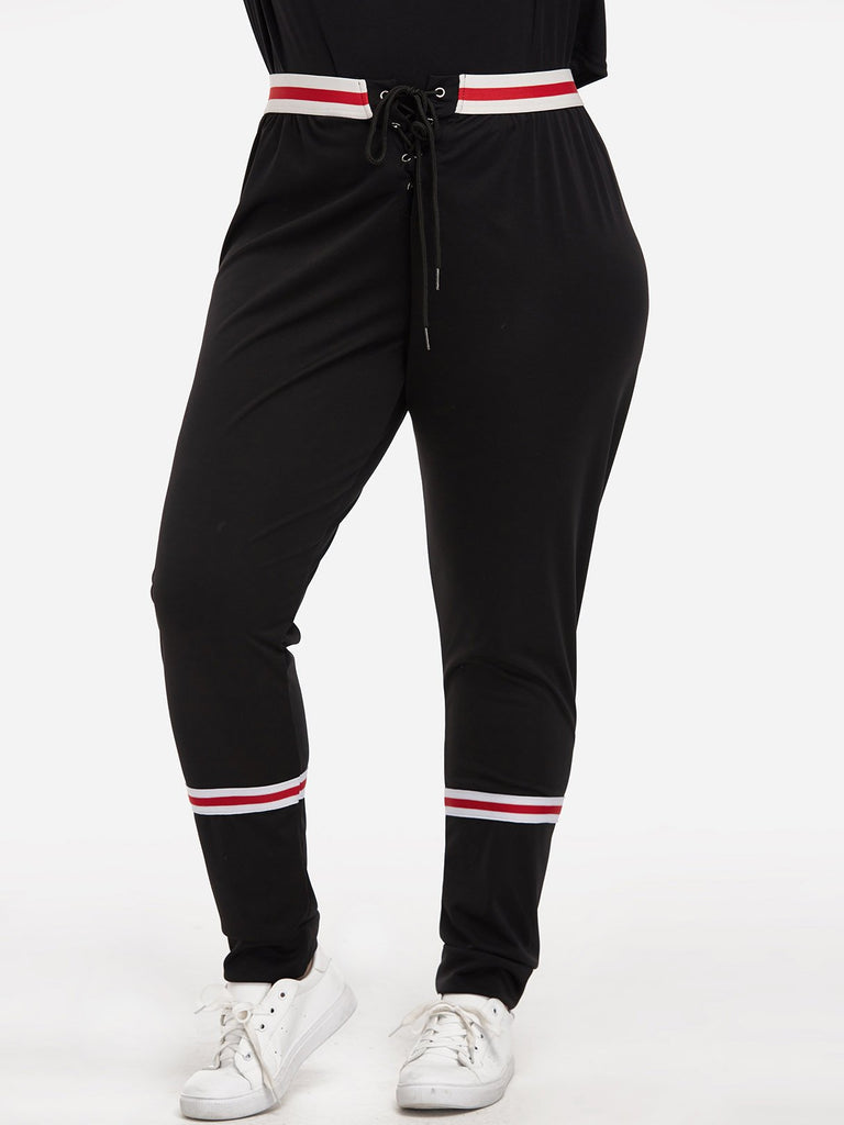 Womens Black Plus Size Bottoms