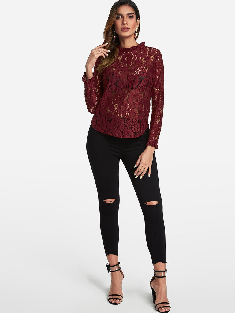High Neck Tops For Ladies