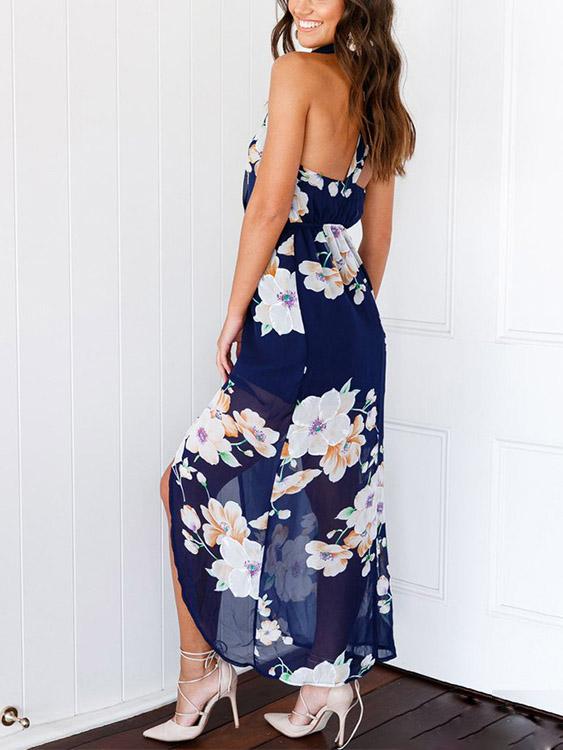 Ladies Sleeveless Maxi Dress