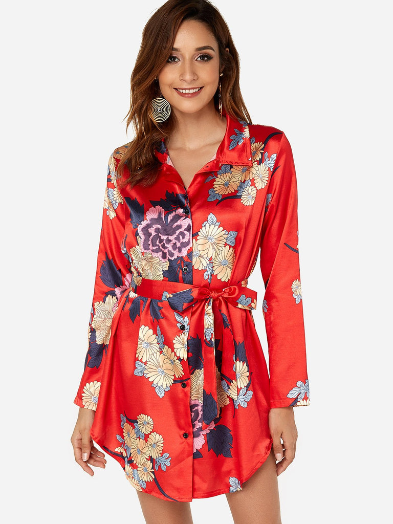 Ladies Long Sleeve Mini Dress