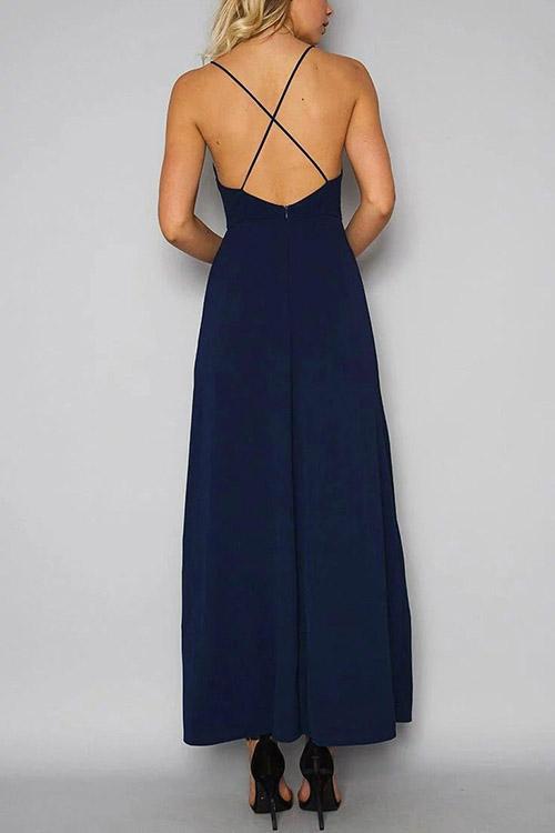 Womens Blue Maxi Dresses