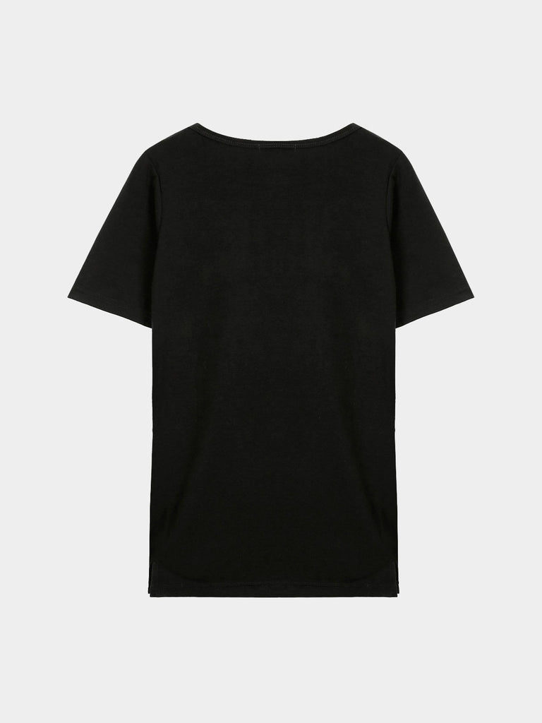 Womens Black T-Shirts