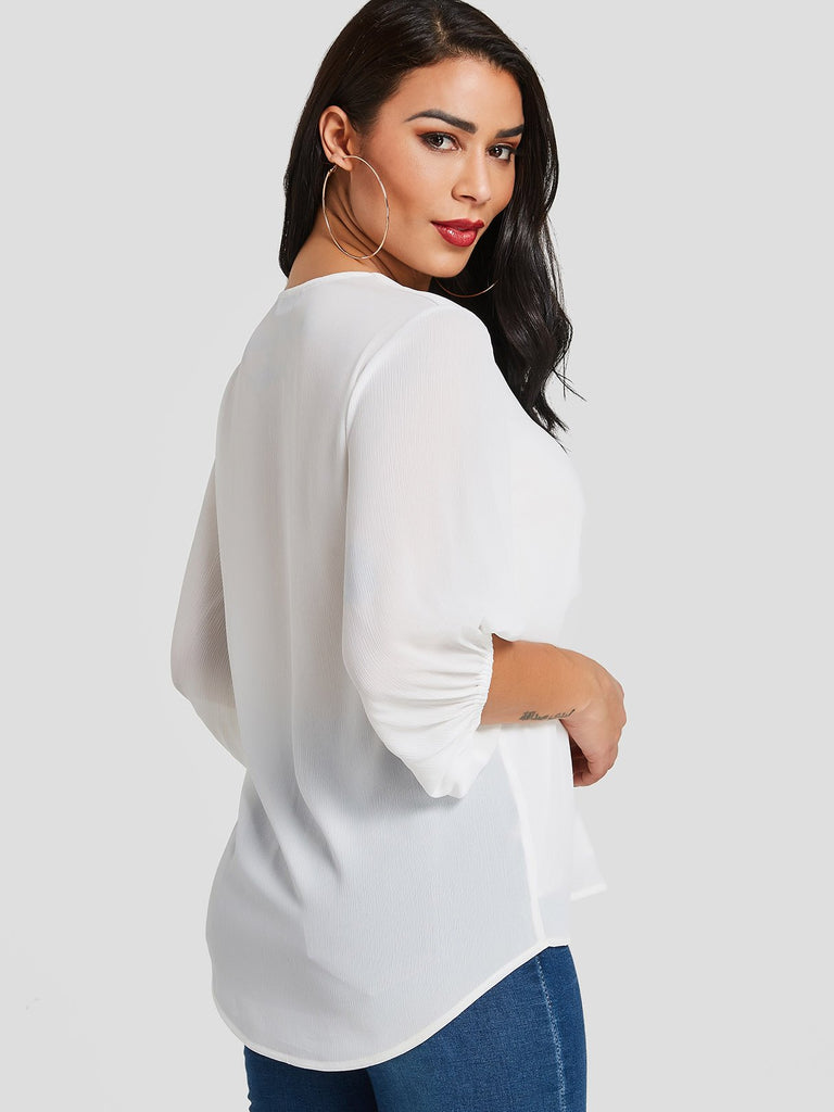 Ladies 3/4 Sleeve Blouses