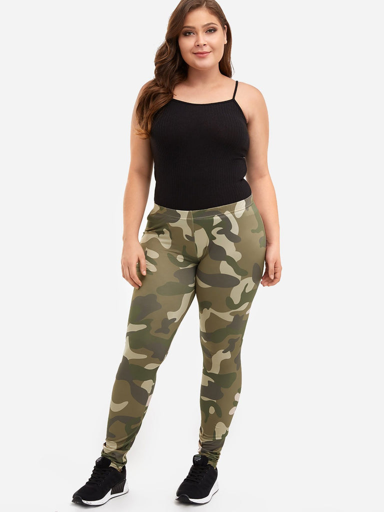 Camouflage Camo Plus Size Legging