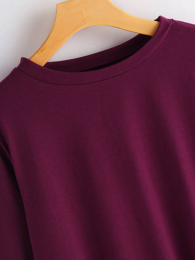 Ladies Burgundy T-Shirts