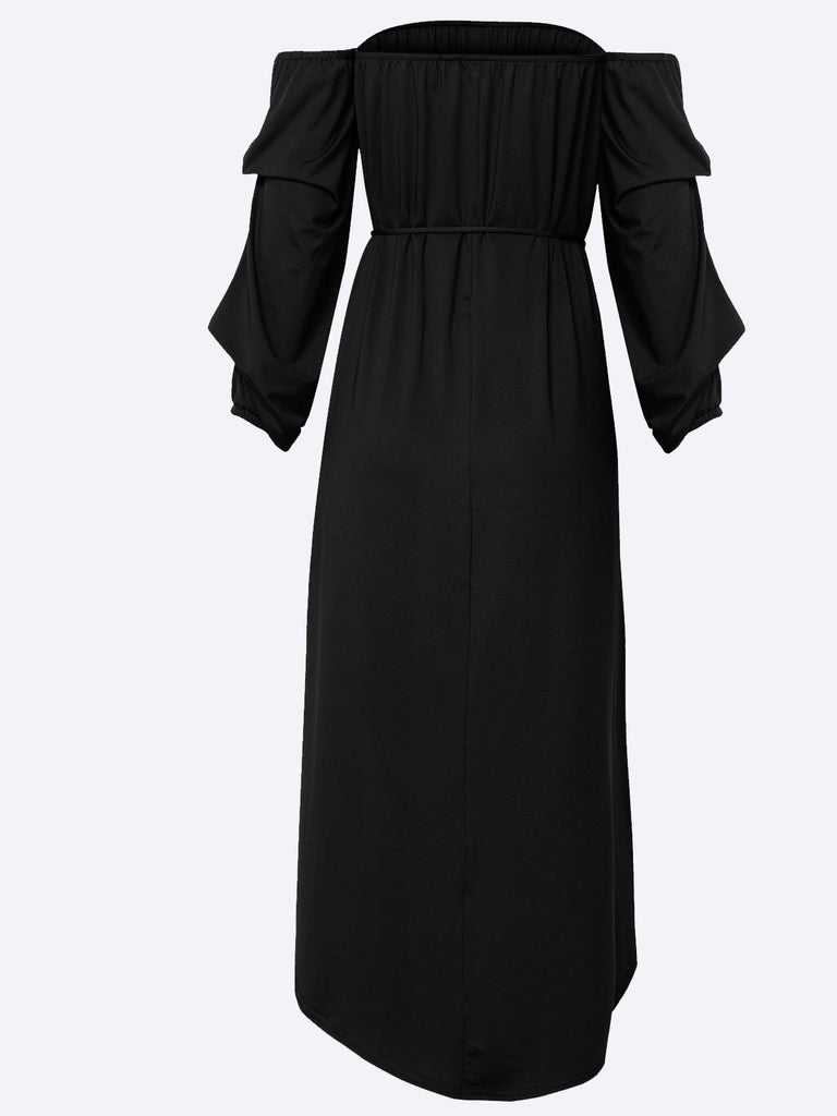 Ladies Black Off The Shoulder Dresses