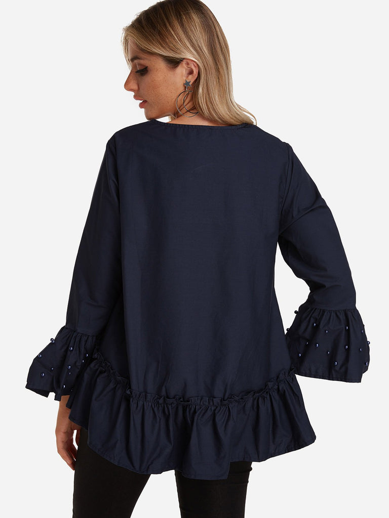 Womens Navy Blouses