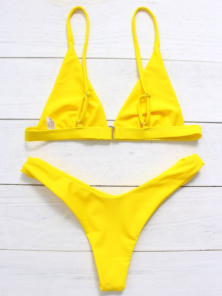 Womens Yellow Bikinis