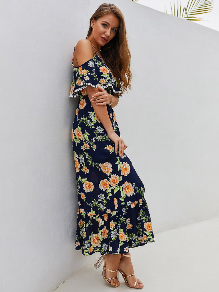 Ladies Floral Maxi Dresses