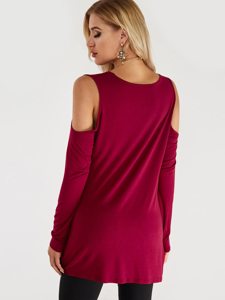 Womens Burgundy T-Shirts