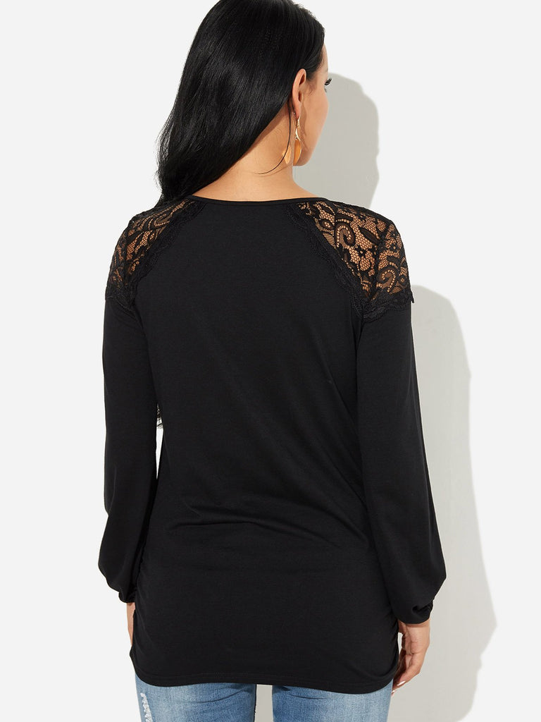Womens Black T-Shirts