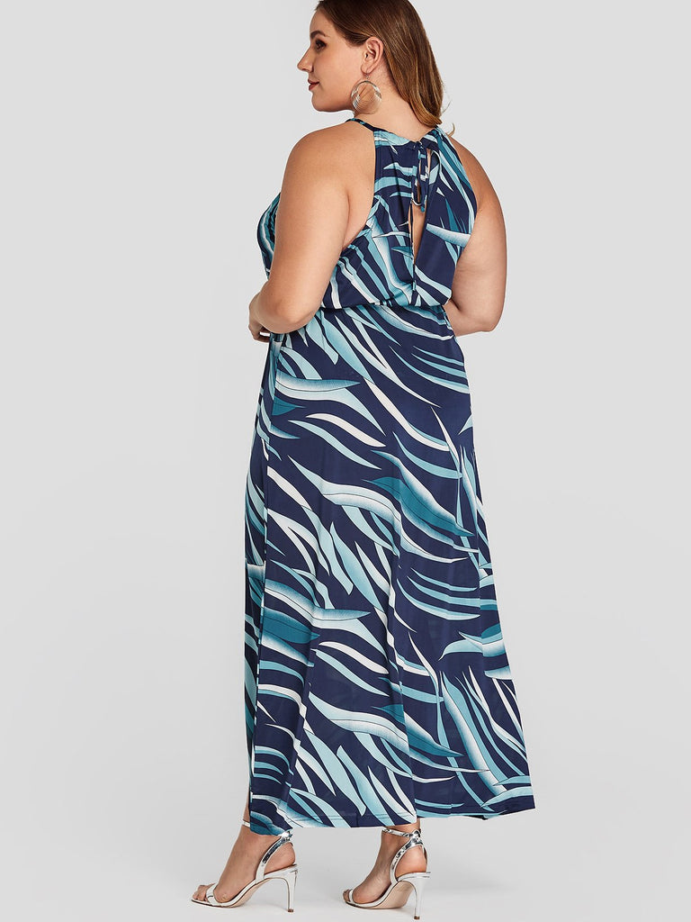 Womens Blue Plus Size Dresses