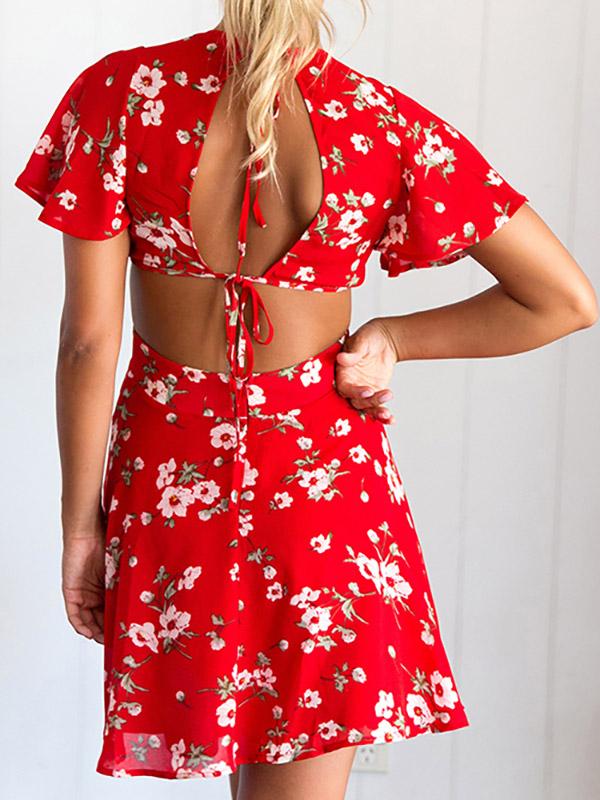 Womens Red Casual Dresses