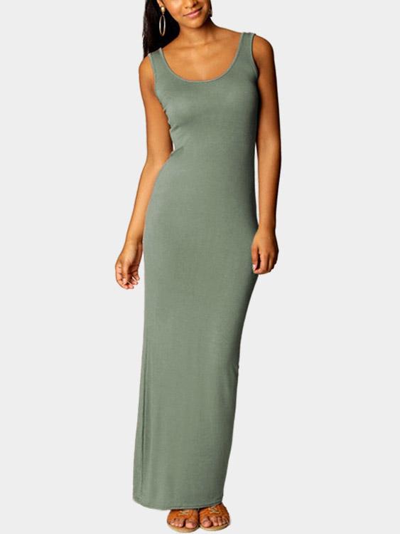 Womens Green Maxi Dresses